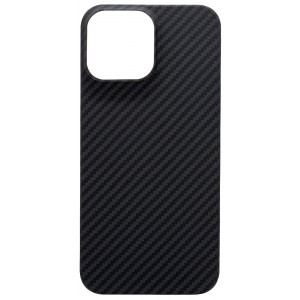 Чехол Carbon Aramid fiber Magsafe iPhone 12 Pro Max (черный)